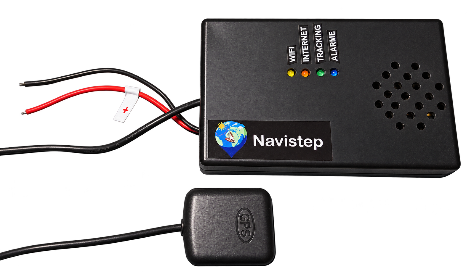 Boîtier de suivi GPS Navistep et antenne